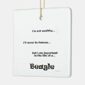 Beagle Life Keramisch Ornament (Links)