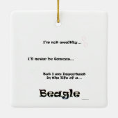 Beagle Life Keramisch Ornament (Achterkant)