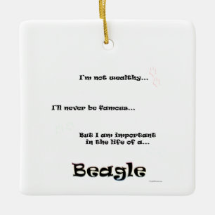 Beagle Life Keramisch Ornament