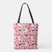 Beagle Love Canvas tassen (Achterkant)