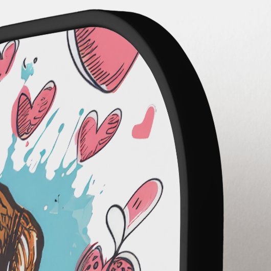Beagle Love Pickleball Paddle (Links Detail)