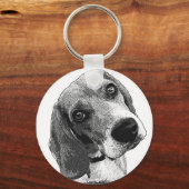 Beagle Love Sleutelhanger (Voorkant)