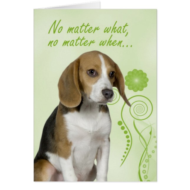 Beagle Love/Support Card (Voorkant)