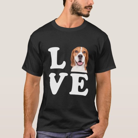 Beagle Love T-shirt (Voorkant)