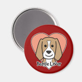 Beagle Lover Magneet (Voorkant / Achterkant)
