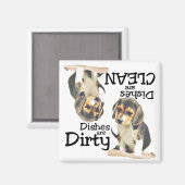 Beagle Lovers Vaatwasser Magneet (Voorkant / Achterkant)