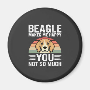 Beagle Maakt Me Gelukkig Hond Liefhebber Magneet
