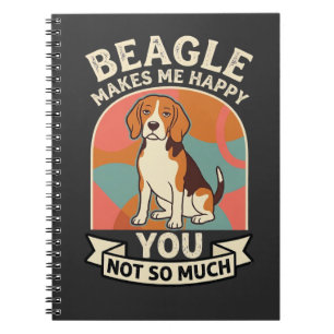 Beagle Maakt Me Gelukkig Jij Niet Zo Veel Hond Notitieboek
