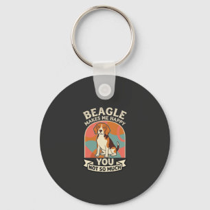 Beagle Maakt Me Gelukkig Jij Niet Zo Veel Hond Sleutelhanger
