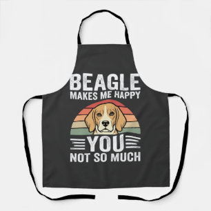 Beagle maakt me gelukkige hondenliefhebber schort