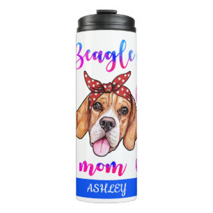 Beagle Mam Cute Moederdag Hondenliefhebber Thermosbeker