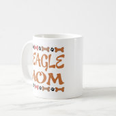 Beagle Mam Dog Pet Gift Koffiemok (Voorkant links)
