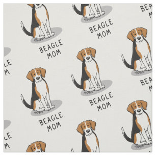 Beagle Mam (drie kleuren 3) Dog Cute Dog Mam Stof