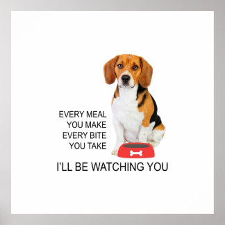 Beagle Mam zal Beagle bekijken Poster