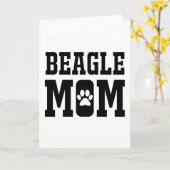 Beagle mama kaart (Gele Bloem)