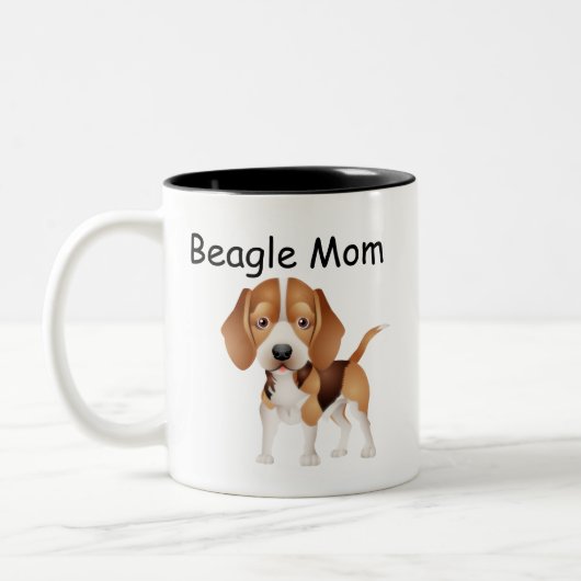 Beagle Maman Café Mug (Gauche)