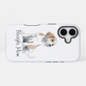 Beagle Maman Premium iPhone 16 Coque (Verso Horizontal)