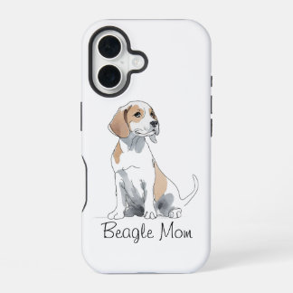 Beagle Maman Premium iPhone 16 Coque