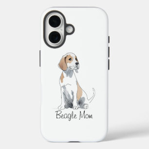 Beagle Maman Premium iPhone 16 Coque
