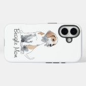 Beagle Maman Premium iPhone 16 Coque (Verso (horizontal))
