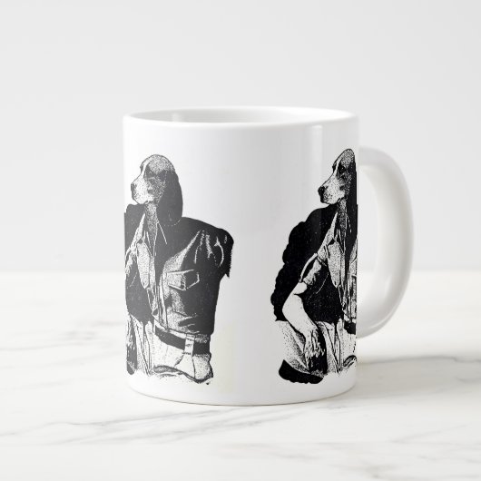 BEAGLE MAN Jumbo 20 oz. Mok (Voorkant rechts)
