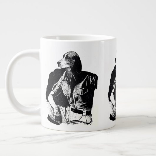 BEAGLE MAN Jumbo 20 oz. Mug (Gauche)