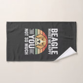Beagle Me Rend Heureux Amateur De Chien (Serviette à main)