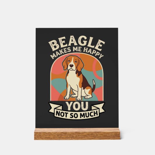 Beagle Me Rend Heureux Vous Pas Tellement Chien (Recto)