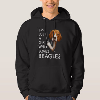 Beagle meisjes vrouwen outfit gewoon een meisje da hoodie