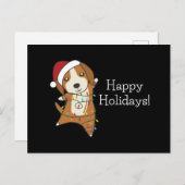 Beagle Merry Winter Animals Dog Briefkaart (Voorkant / Achterkant)