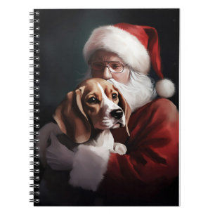 Beagle met Sinterklaas Feestelijke Kerstmis Notitieboek