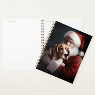 Beagle met Sinterklaas Feestelijke Kerstmis Planner
