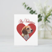 Beagle Mijn Valentijn Feestdagenkaart (Staand voorkant)