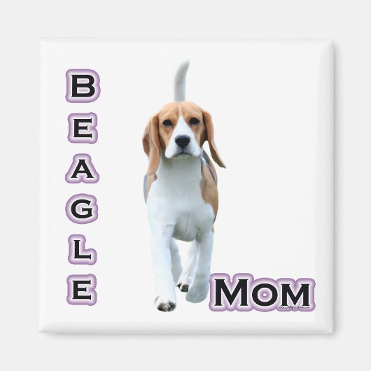 Beagle Moeder 4 - Magneet (Voorkant)