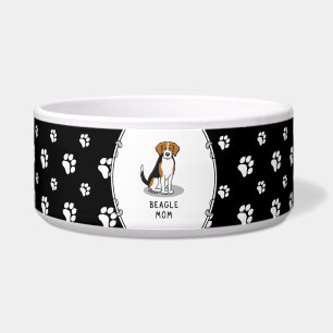 Beagle Moeder (driekleurig 3) Hond Schattige Hond Voerbakje