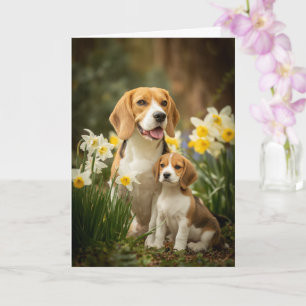 Beagle Moeder Moederdag Liefde Kaart