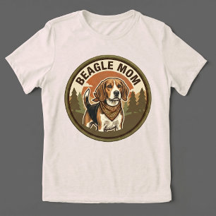 Beagle Moeder Tri-blend T-shirt Beagle Hond Moed