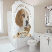 Beagle Mom Douchegordijn (In situ)