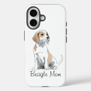 Beagle Mom Premium iPhone 16 Hoesje