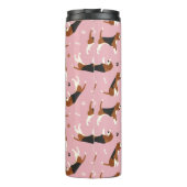Beagle Monogram en Naam Thermal Tumbler Thermosbeker (Achterkant)