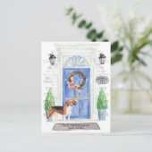 Beagle Moving Announcement Briefkaart (Staand voorkant)