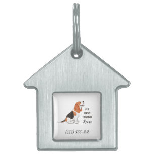 Beagle My Best Friend Custom Dog House Name Huisdieren Naamplaatje