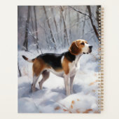 Beagle Noël sous la neige (Dos)