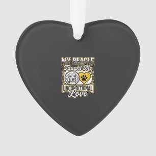 Beagle Onvoorwaardelijke Liefde Hondeneigenaar Ornament