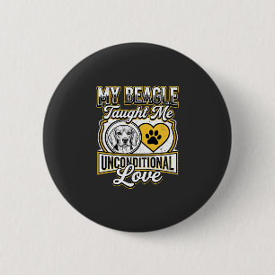 Beagle Onvoorwaardelijke Liefde Hondeneigenaar Ronde Button 5,7 Cm