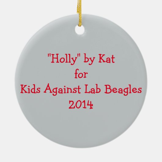 Beagle Ornament (Achterkant)