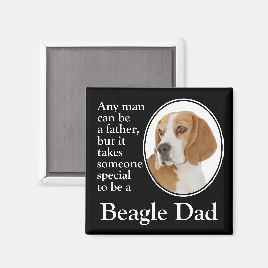 Beagle Papa Magnet (Recto/Verso)