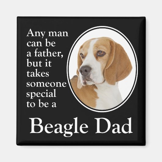 Beagle Papa Magnet (Devant)