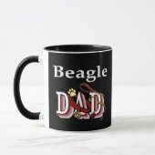Beagle Papa Mug (Gauche)