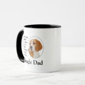 Beagle Papa Mug (Devant gauche)